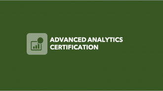 Advanced Analytics Certification